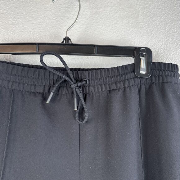 Athleta Womens Endeavor Straight Leg Pants Size 10 Black Pockets Drawstring - Picture 2 of 6